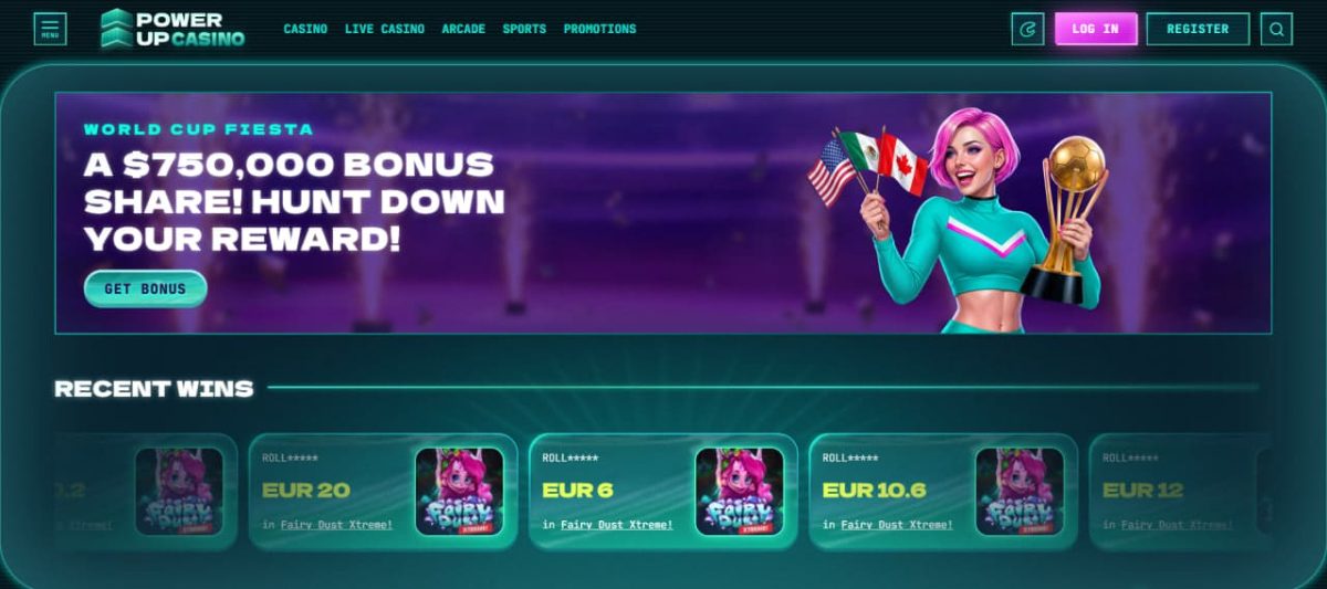 PowerUp Casino - 25% cashback image 2