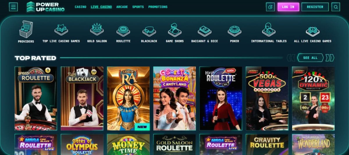 PowerUp Casino - 25% cashback image 3